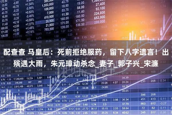 配查查 马皇后:死前拒绝服药,留下八字遗言!出殡遇大雨,朱元璋动杀念_妻子_郭子兴_宋濂